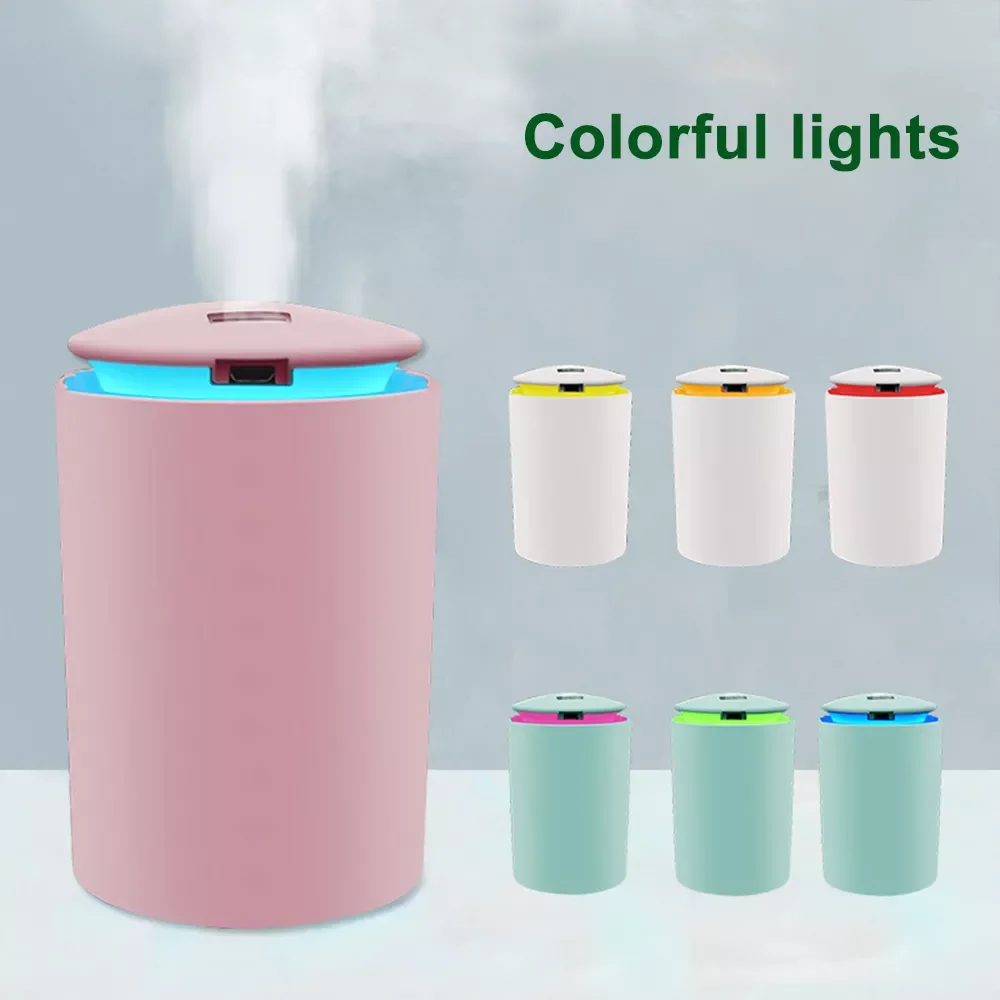 

Silent Air Humidifier With Colorful LED Night Light Car Air Freshener Aroma Diffuser Continuous Mode Fine Spray Air Purifier
