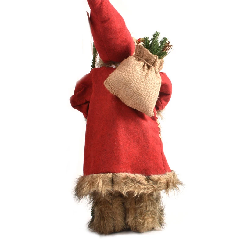 

Новейшие рождественские украшения 30 см, кукла Санта-Клаус, вязаные плюшевые игрушки, Рождественское украшение, декоративная кукла, детский ...