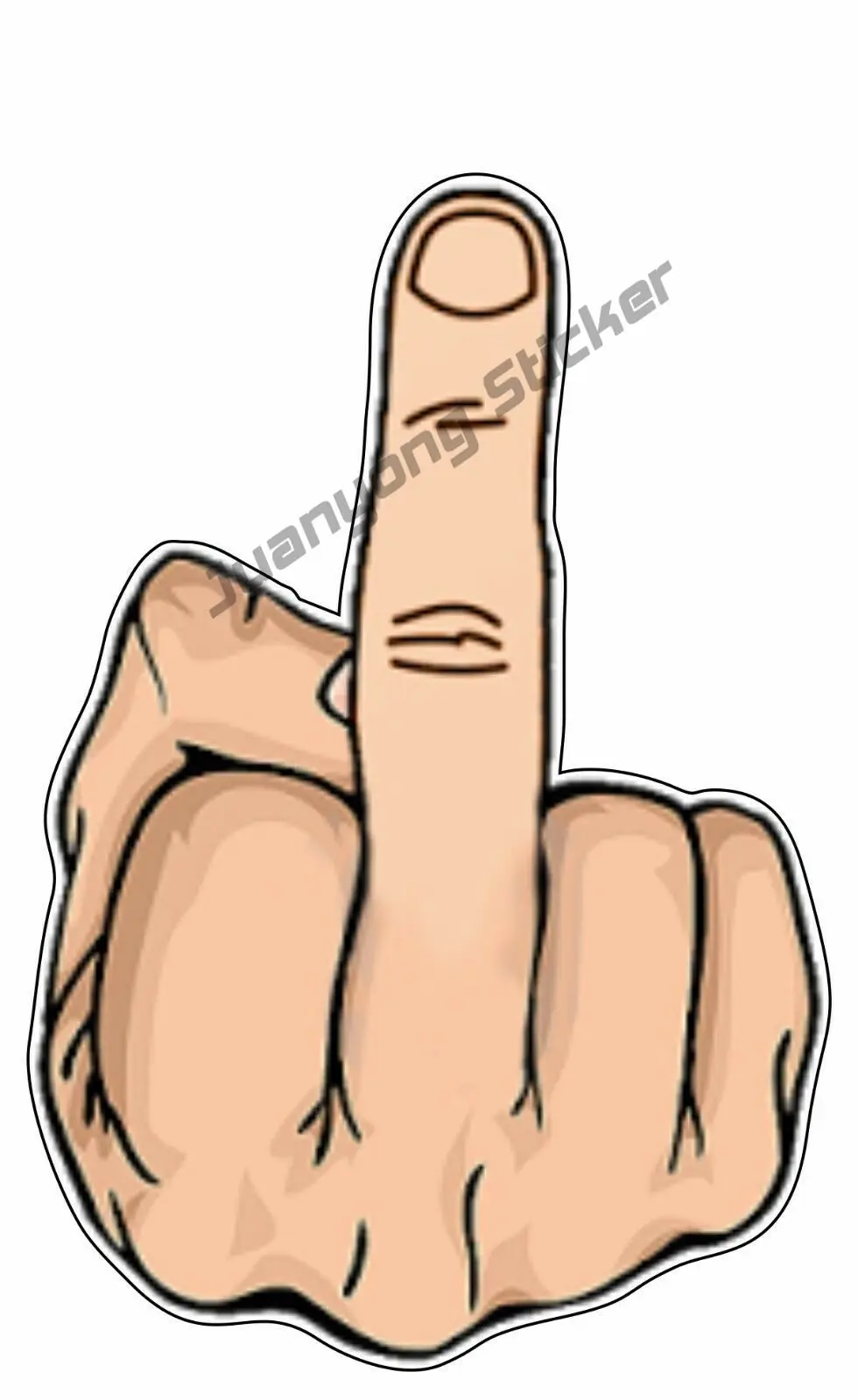 

Middle Finger Tool Box Bumper Sticker Vinyl Decal Rear Windshield Fuel Tank Cap Motorcycle Helmet Sticker Accessories KK10cm