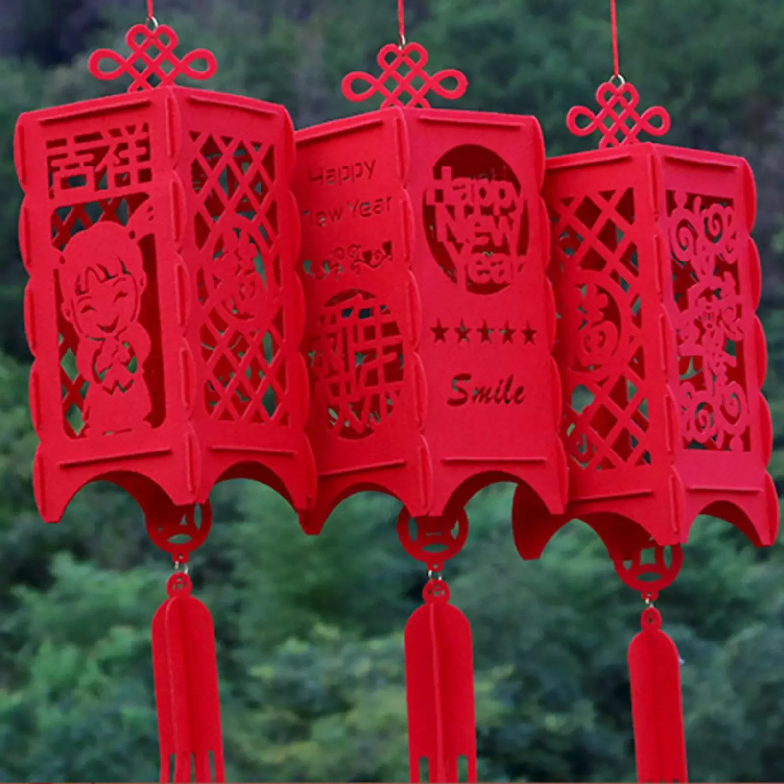 

Red Lanterns Hanging Decorations For Chinese New Year Chinese Spring Festival Wedding Blessing Home Lampion Ornaments