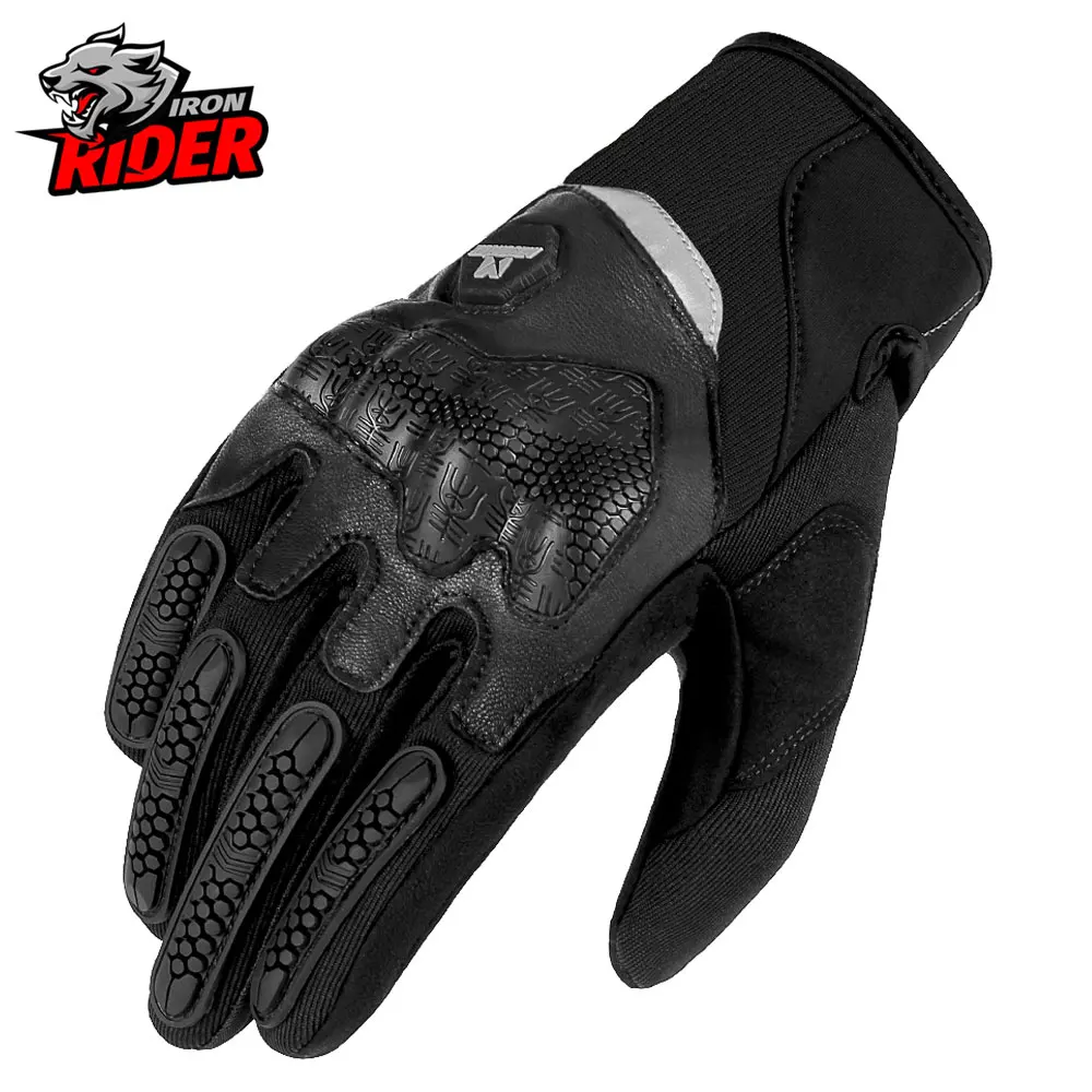 

Motorcycle Gloves All Fingers Carbon Fiber Touch Screen Ridding Gloves Black Gloves Leather Gloves KTM Racing Motocross Gloves