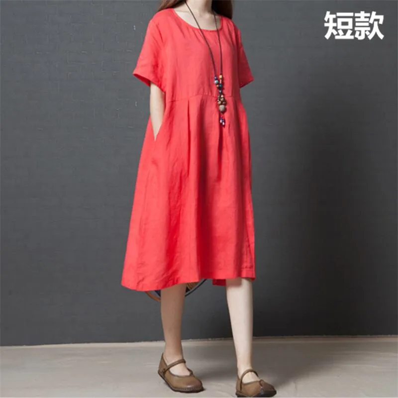 

Fashion Sample A-Line Solid Loose Black Summer cotton Dress Women Casual Street Women Dresses Vestidos