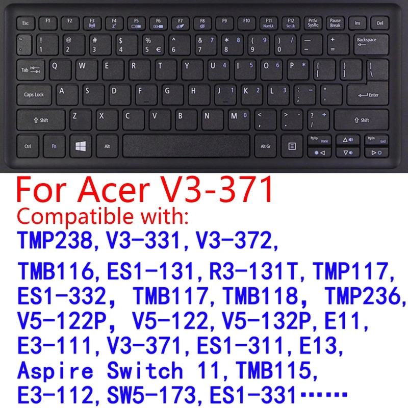 

Полупрозрачная Обложка для клавиатуры настольного компьютера, чехол для Acer Aspire E15 E 15 E5-576