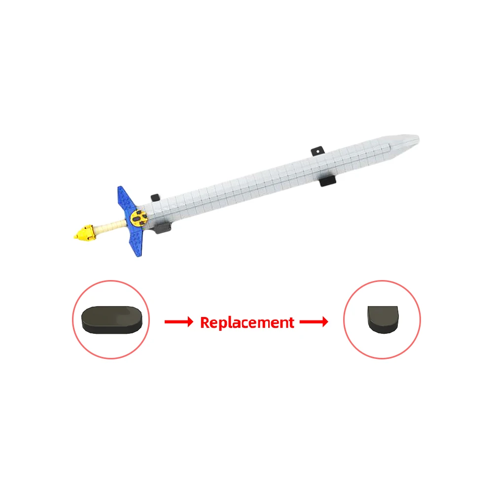 Конструктор MOC Zeldaed Biggorons в виде меча модель реквизит для игры блоки оружия