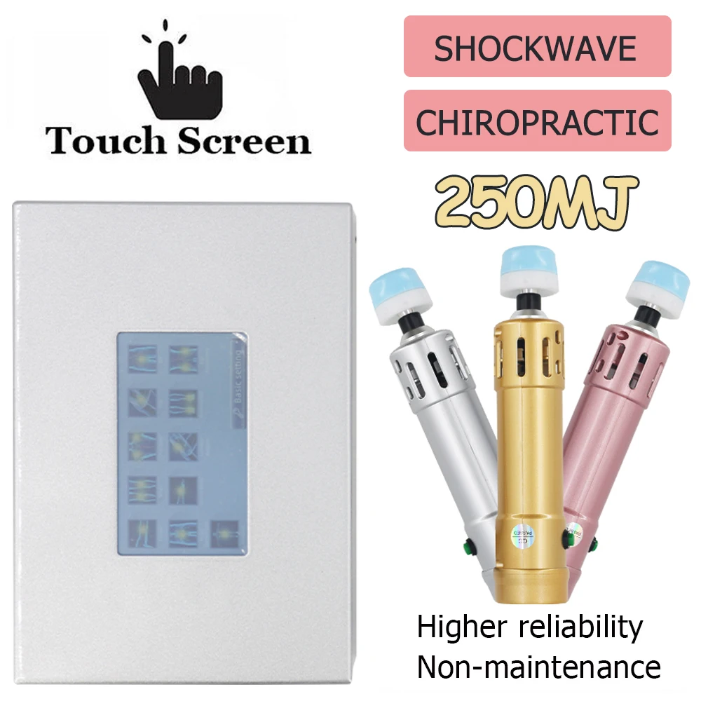 

New Shockwave Therapy Machine Erectile Dysfunction ED Treatment Waist Pain Removal Touch Screen External Chiropractic Massager