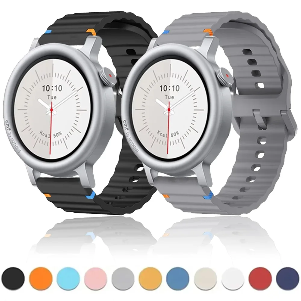 Фото Силиконовый ремешок Wave 18/20/22 мм для часов CMF Watch 3 Pro-Pro 2-Pro, удобный браслет для часов Xiaomi Watch S4 41 мм, 5, S5, S4, S3, S2, Correa №1