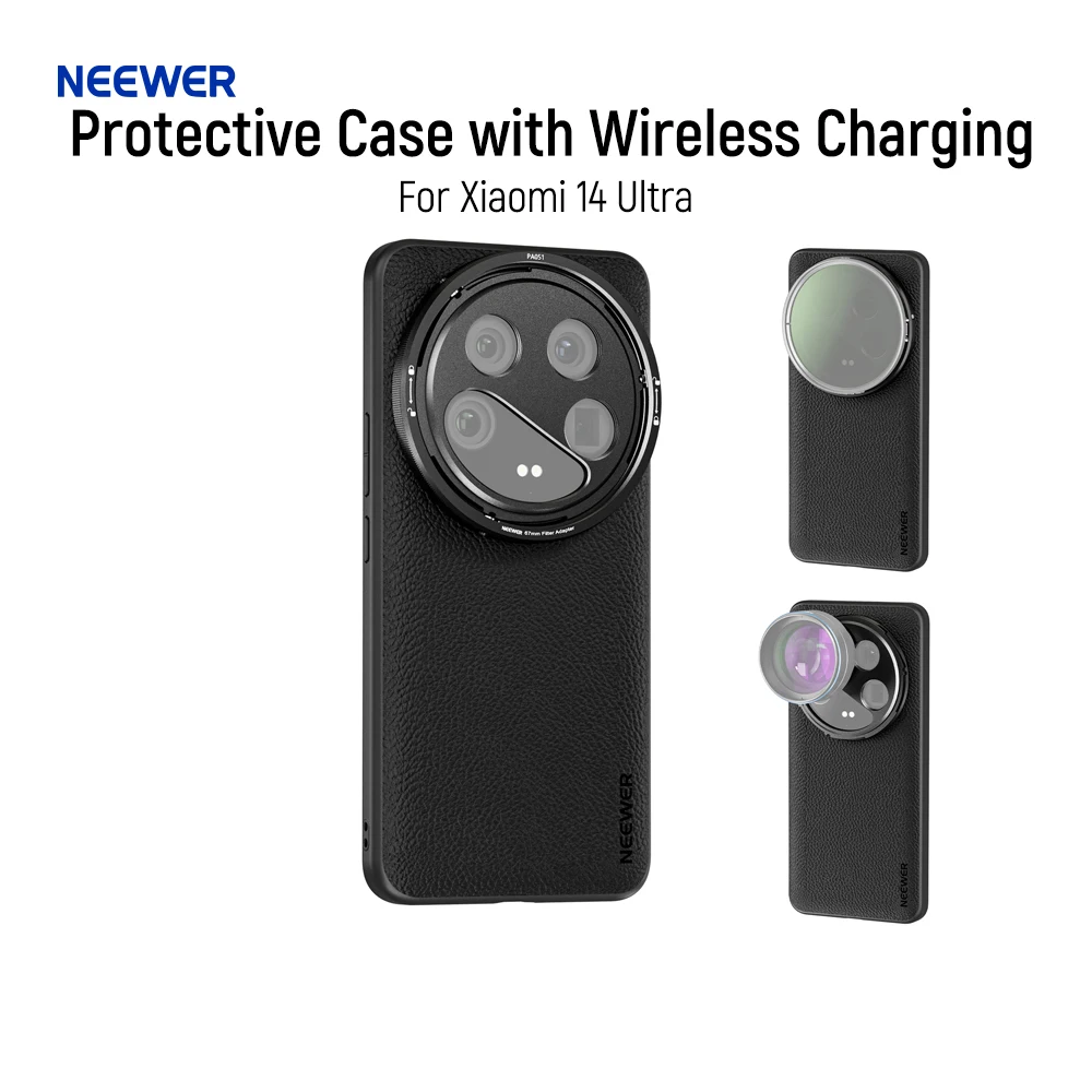 Защитный чехол Neewer 14 Ultra с беспроводной зарядкой креплениями для объектива 17 мм и