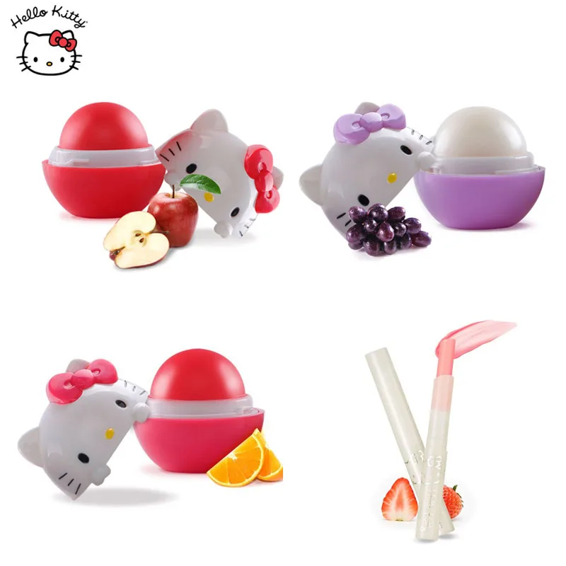 

Hello Kitty Lipstick Moisturizing Student Protect Lip Child Kawaii Cartoon Cosmetic Creativity Portable Travel Daily Necessities