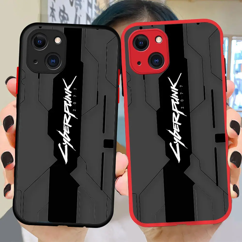 

Hot Game Zone C-Cyberpunkes Shockproof Funda Coque Case For Apple 14 13 12 11 Pro iPhone XR XS X 8 7 6s Plus Max Mini Case Para