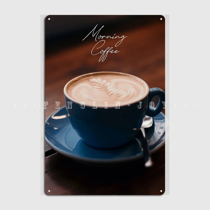 

Morning Coffee Metal Sign Club Cinema Design Poster Tin Sign Posters