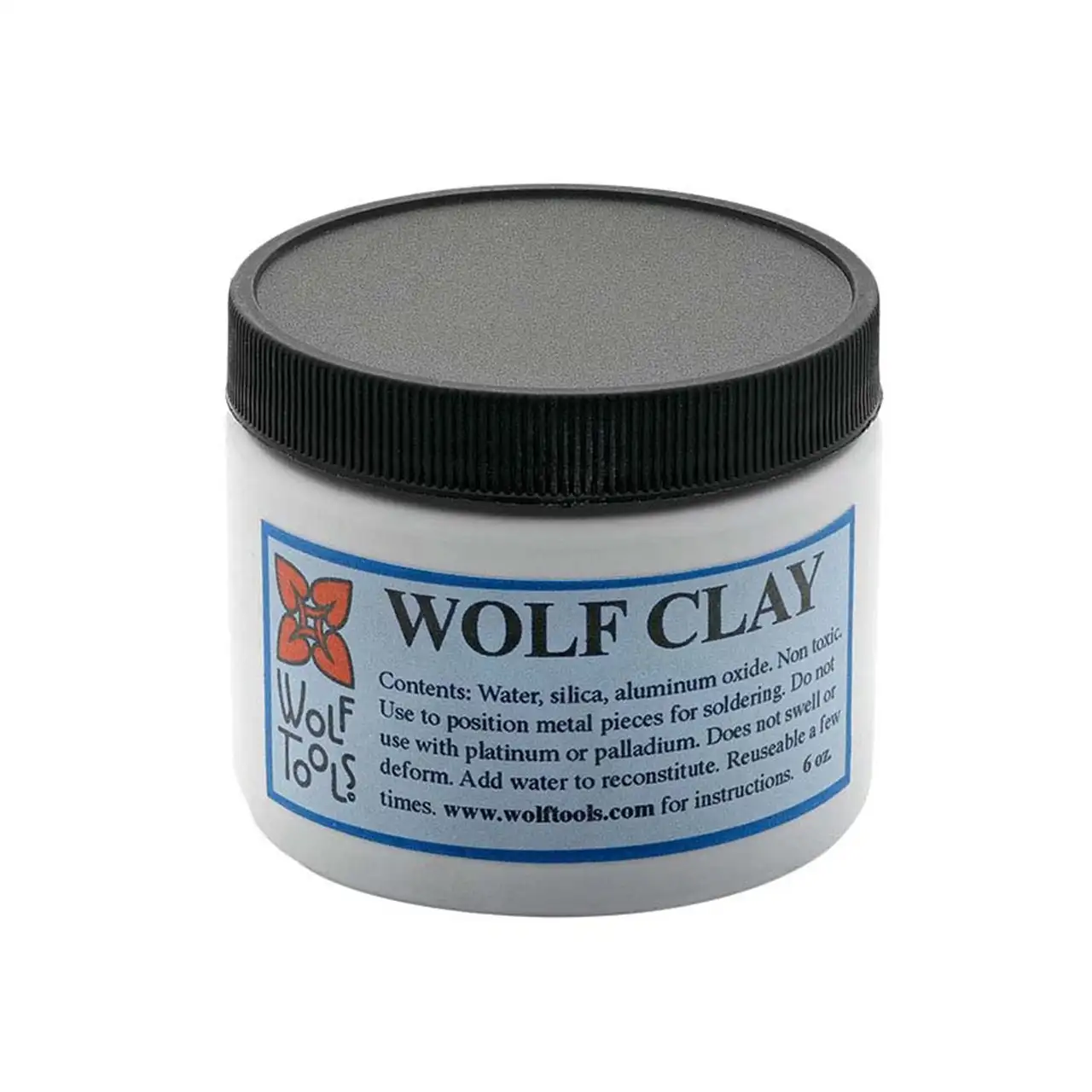 Фото Нетоксичная многоразовая нерезинизирующаяся паяльная глина Wolf, 6 унций, для фиксации металла при пайке и плавке, сделано в США №2