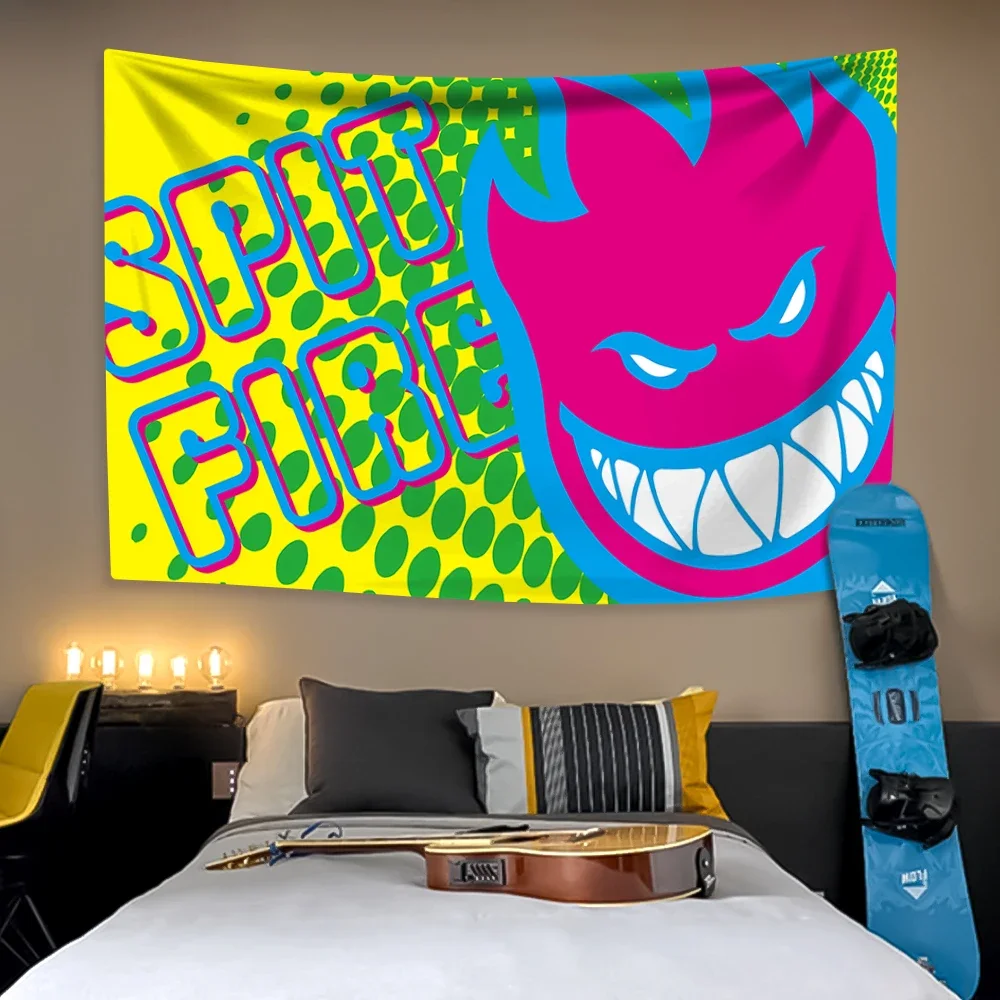 XxDeco гобелен для скейтбордов с рисунком огней настенная подвесная ткань спальни и