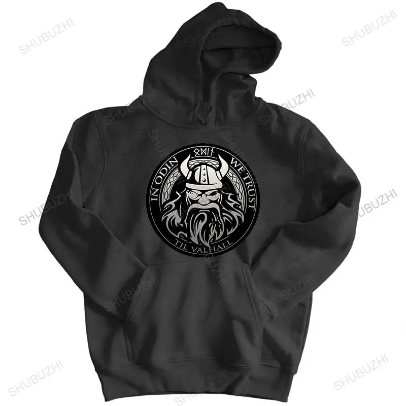 

male autumn hoodies cotton hooded coat black new Newest Men Create a Vikings Sons of Odin Cheap Brand Valhalla Clothing hoody
