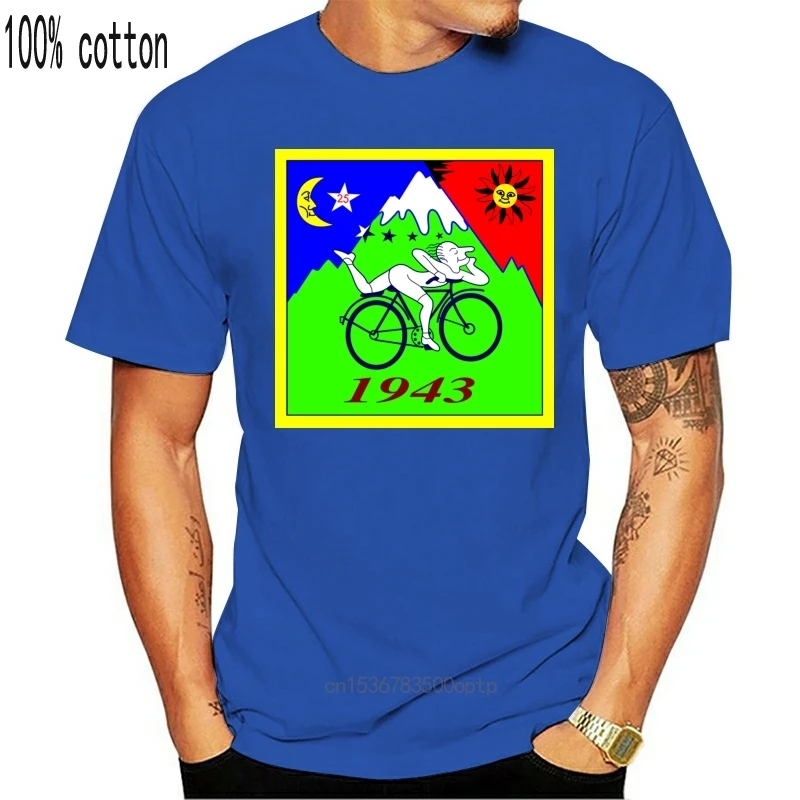

Man Clothing Cool Albert Hofmann LSD Trip T Shirt Top Bicycle Day 1943 Acid Psychedelic Gift Tee