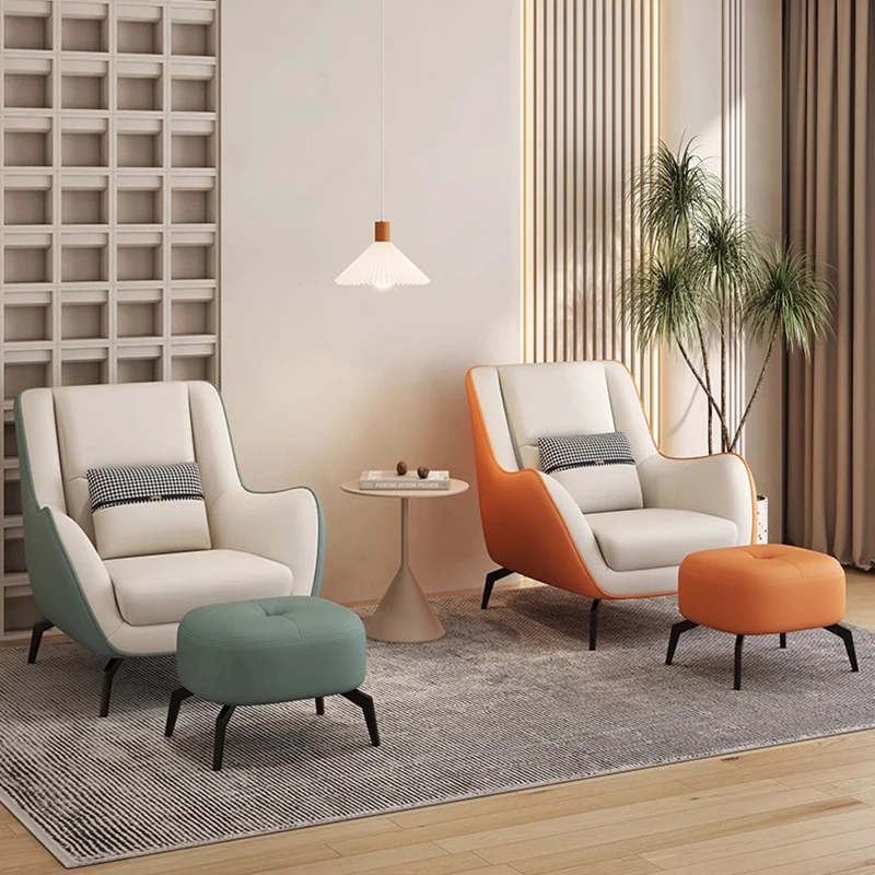 

Footrest Accessories Chairs Living Room Pillows Modern Lounge Chair Lazy Sofa Back Support Chaise Chambre Living Room Furniture