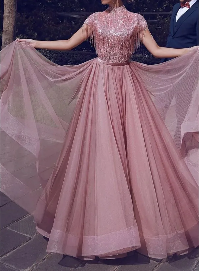 

2022 New Summer Fashion Tassel Dress Women Pink Sleeveless Sexy Maxi Long Dresses