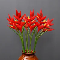 peacock flower high quality artificial fleece clivia artificial flower fake flower family wedding decoration props decorations