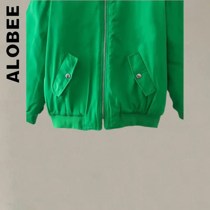 Куртка Alobee в стиле хип-хоп для женщин простая зимняя куртка-бомбер унисекс