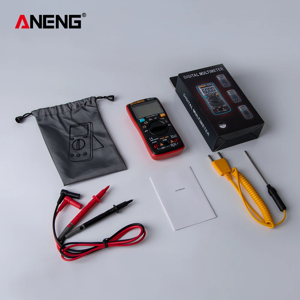 ANENG AN8009 Digital Multimeter 9999 count True-RMS Auto Range NCV Ohmmeter AC/DC Voltage Ammeter Current Meter temperature images - 6