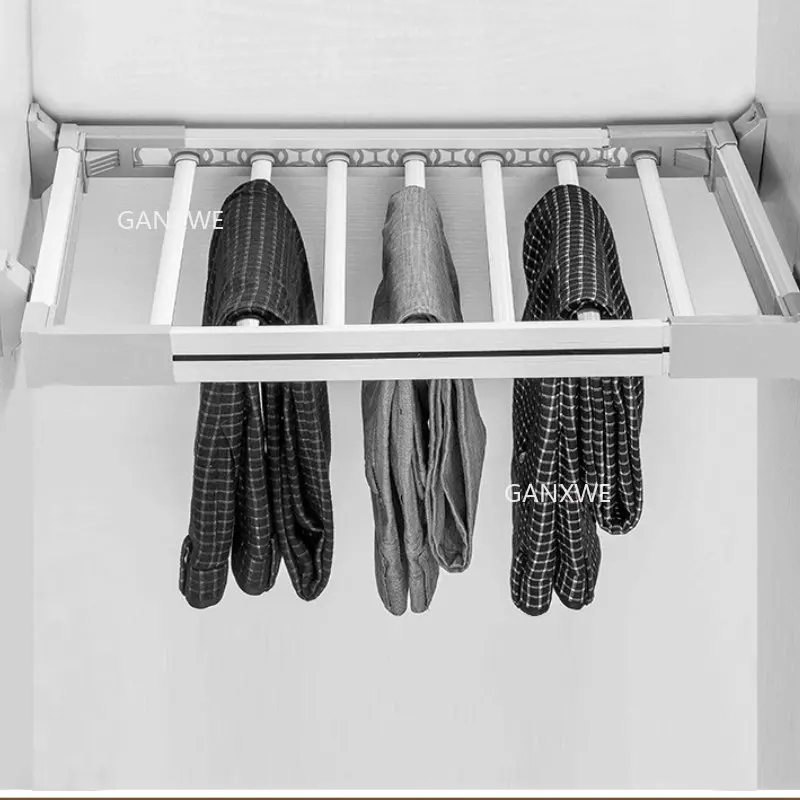 

Телескопическая вешалка для брюк, двухрядная вешалка для брюк, плотная вешалка для одежды, вешалка для брюк