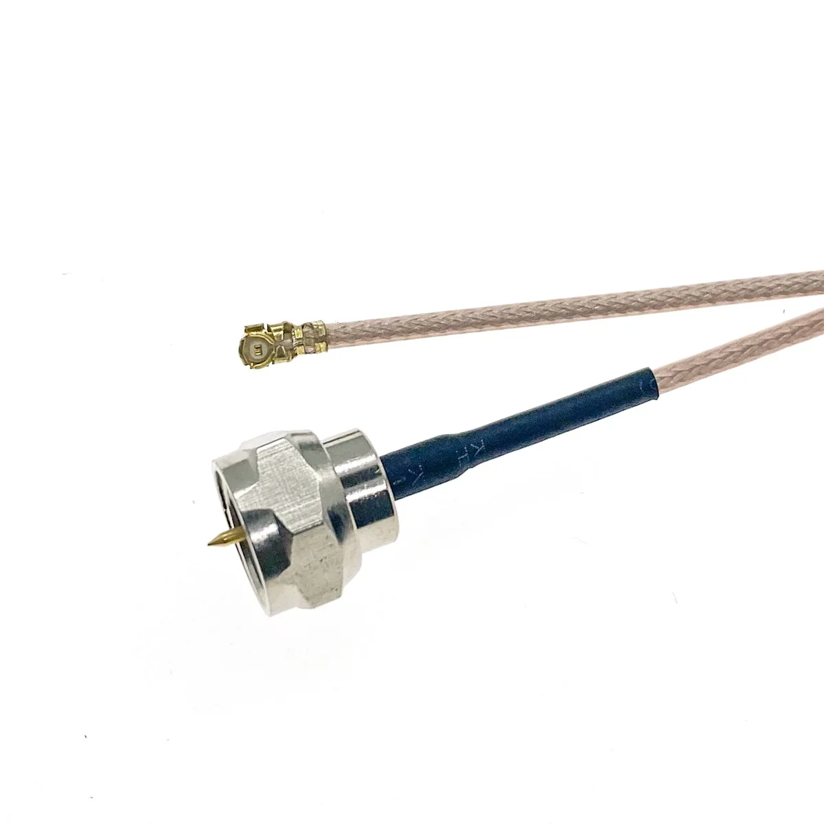 Коаксиальный удлинитель радиочастотной антенны с разъемом F Male к uFL/u.FL/IPEX-1 Female