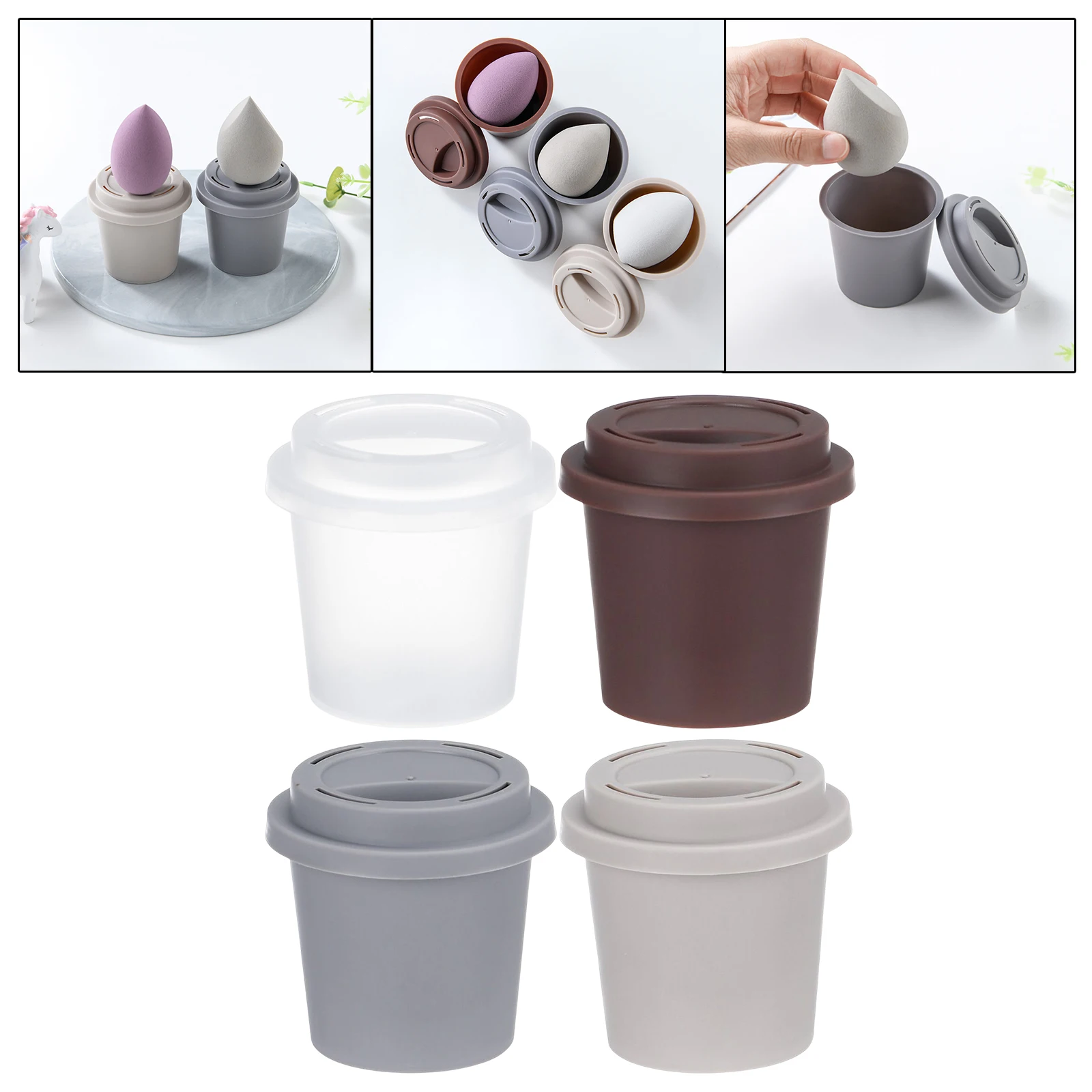 Makeup Sponge Holder Hollow Design Drying Holder Protective 