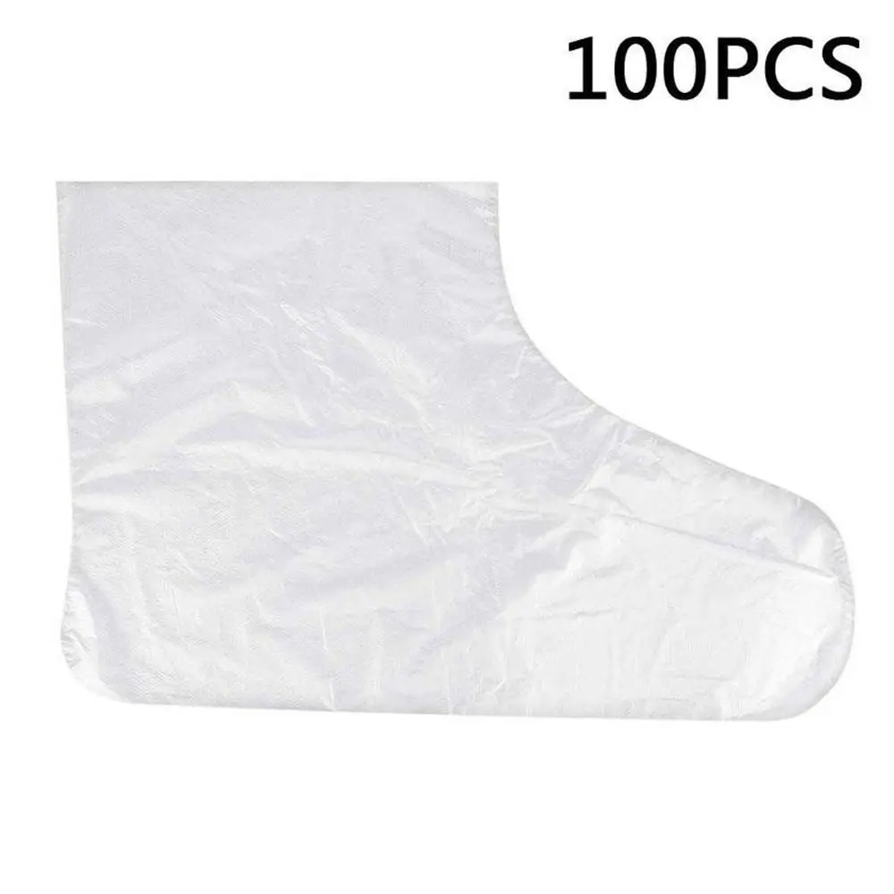 

Liner Booties Therapy Bags Plastic Foot cover film Disposable Foot Covers Exfoliating foot mask Transparent Shoes Cover