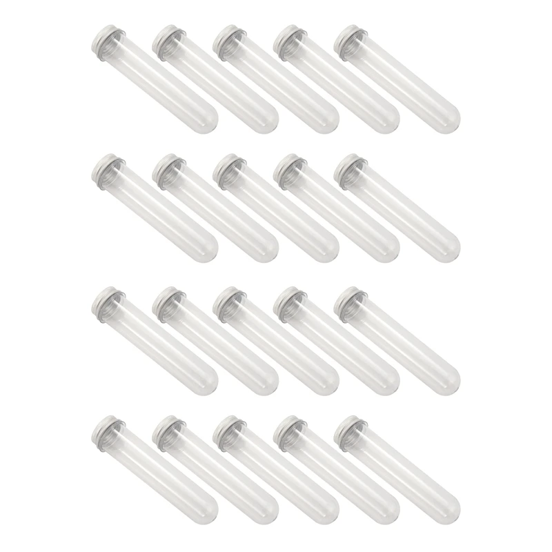 

Test Tubes Transparent Storage Tubes with Lid - Bead Storage Tubes - Plastic Tube for Beads, 20Pcs, 100Ml 160X34mm