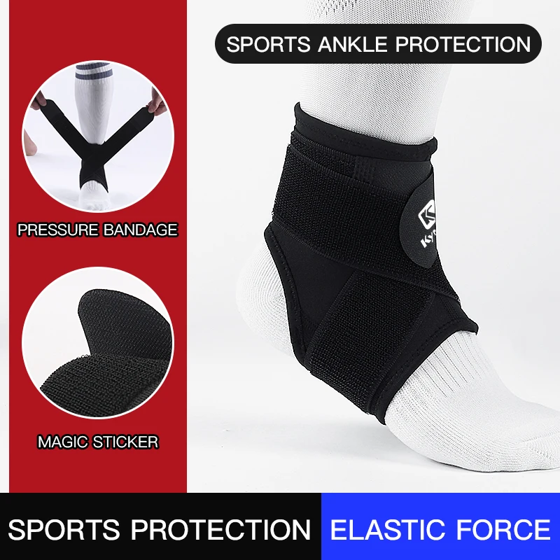 Soporte de tobillo para deportes al aire libre correr fitness vendaje de compresión protección protector de esguince de tobillo