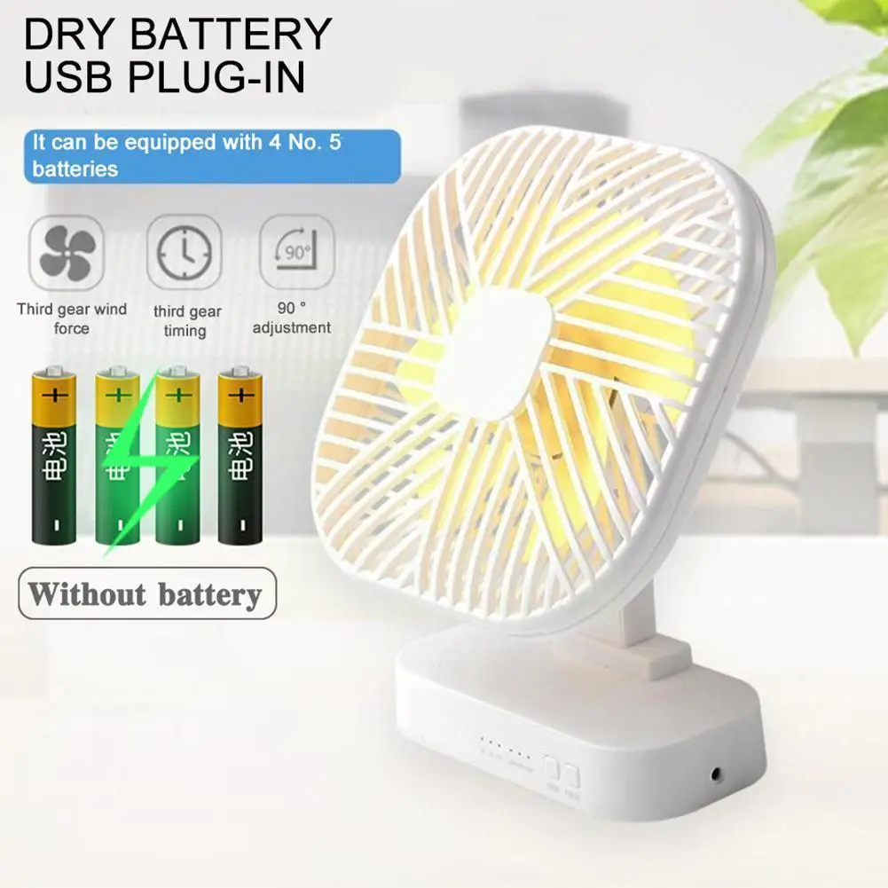 

Mini Usb Fan Rechargeable Battery Fan With Timer Strong Fan Desktop Speed Leaf Portable Outdoor Camping 3 Quiet Wind Office P6h8