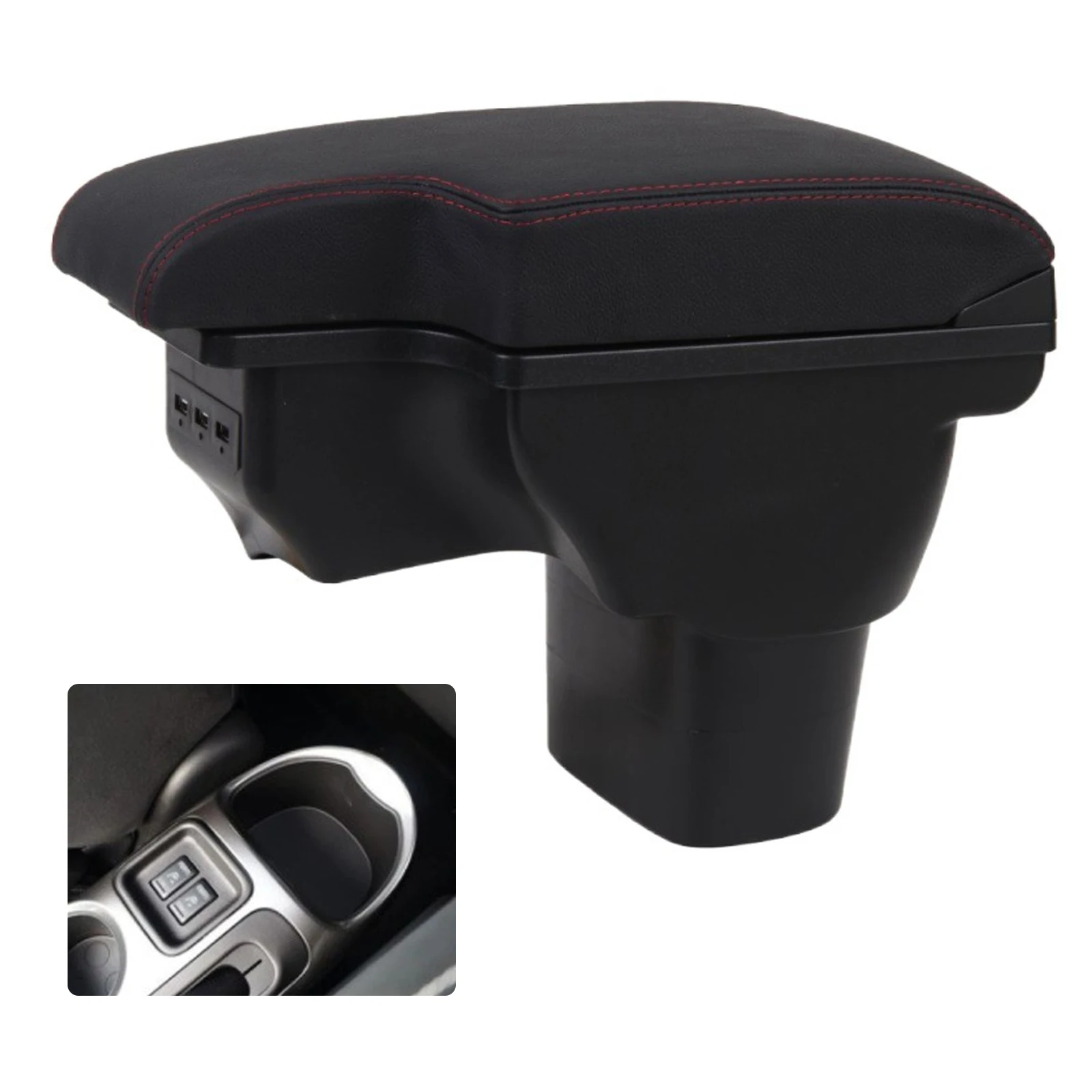

Car Armrest Box Interior Details Storage Box For NISSAN Juke Retrofit Parts USB For 2010-2019 For Infiniti ESQ Car Armrest