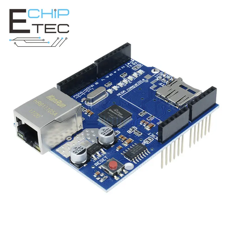 

Ethernet Shield W5100 Network Expansion Board Module for Arduino Main Board UNO R3 ATMega 328 1280 MEGA2560 With Micro SD