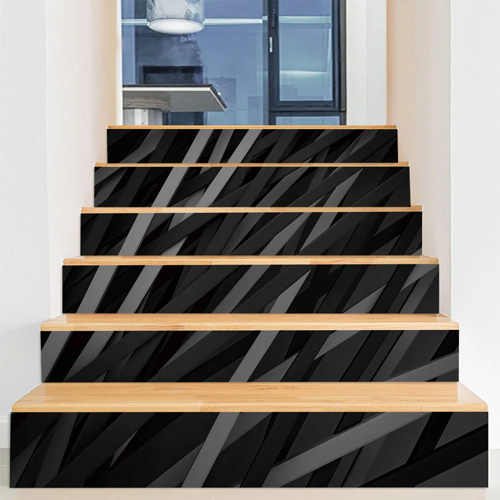 

1 Set Stair Stickers Removable Adhesive Decoration DIY Stair Riser Stickers