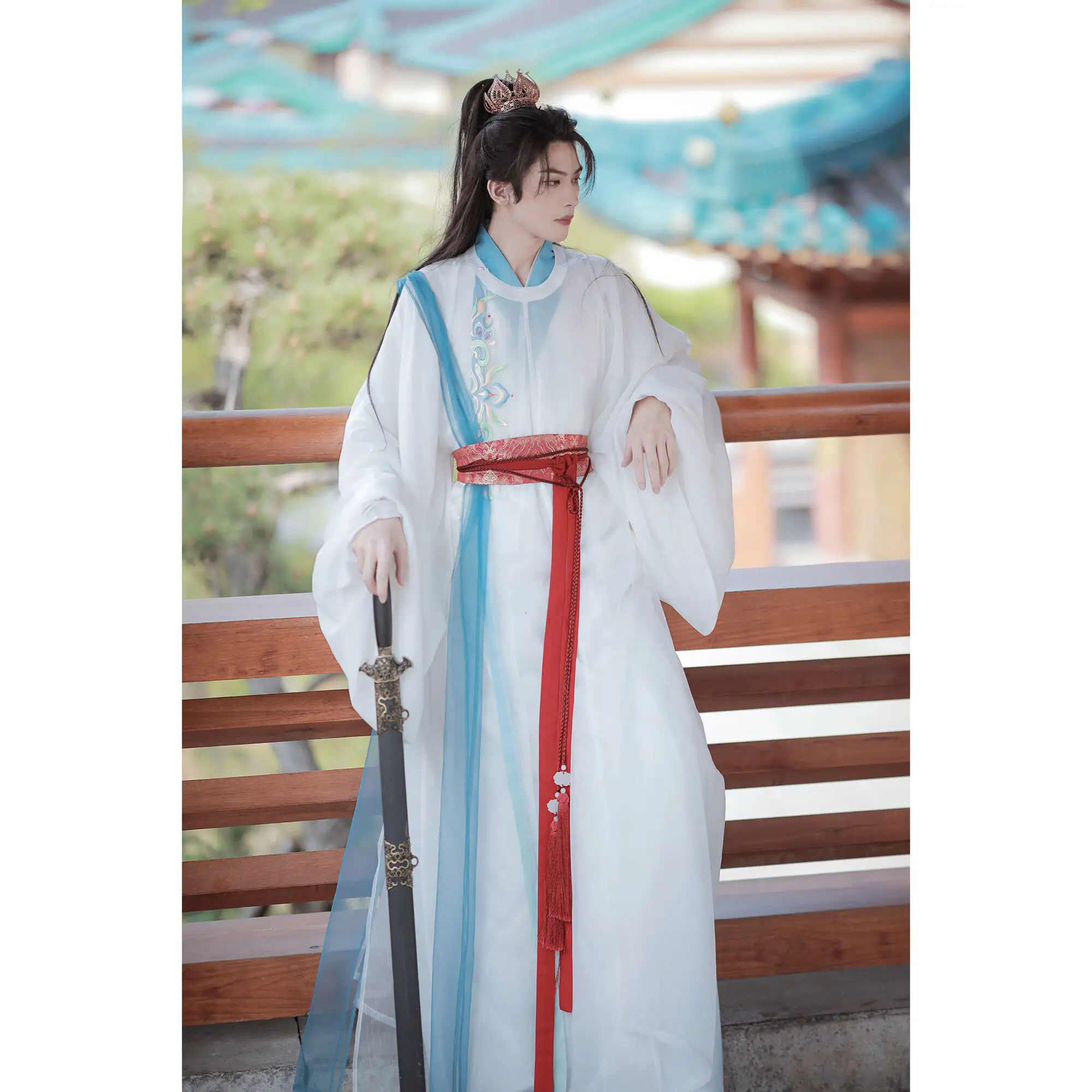 Till The End Of Moon Luo Yunxi Tan Taijin Ming Ye Cosplay Costume Dress Suit Men Hanfu Halloween Party Costumes