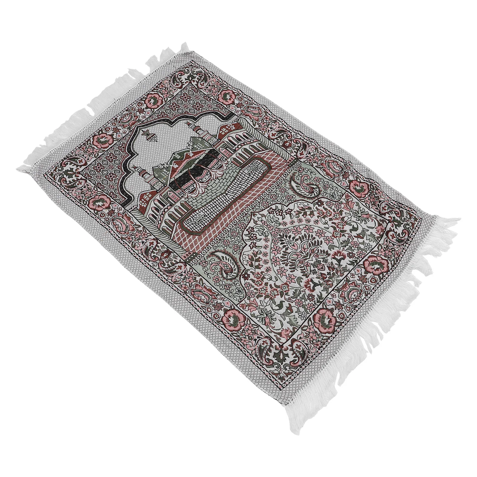 

Carpet Muslim Mat Rug Ramadan Eid Praying Turkish Janamaz Cotton Prayer Area Namaz Sajadah Ethnic Floor Party Supplies