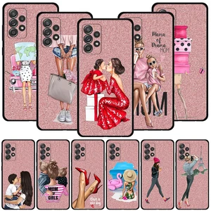 Phone Case For Samsung A12 A51 A41 A23 for Galaxy A52 A32 A21s A71 A31 A02s A72 A03s A22 A52s A73 Coque Super mom Princess Girl