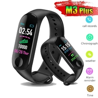 m3 plus sports smart watch heart rate and blood pressure monitoring waterproof smart bracelet men women multifunctional bracelet