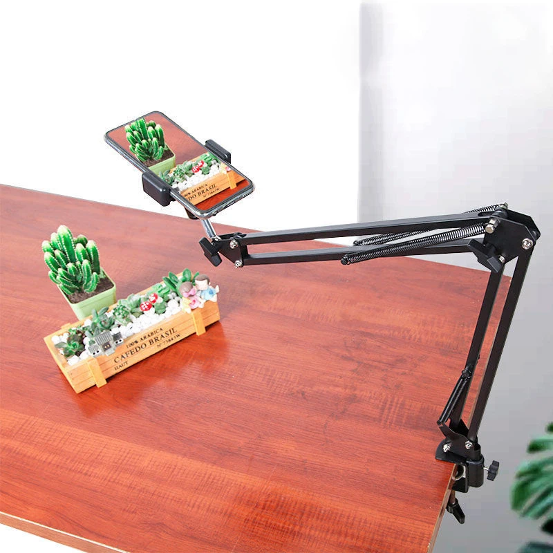 

Camera Phone tripod Table Stand Set Overhead Shot Photography Adjustable Arm stand For Phone Camera Ring Light Lamp