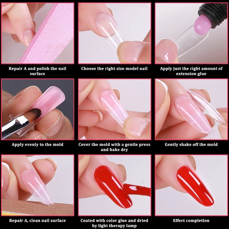 288x/набор форм для ногтей формы наращивания с полным покрытием салона