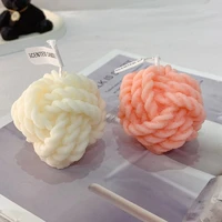 ball of yarn shaped scented candle soy wax home decor smokeless party candles creative presents light fragrance for relaxing