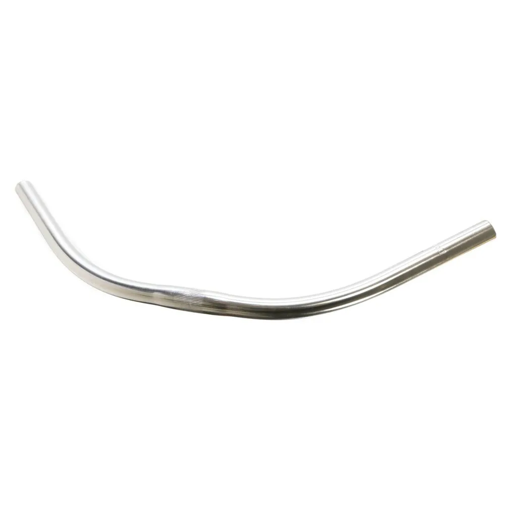

Alloy Narrow Cow Horn Type Swept Back Bend Bike Handle Bars Cruiser Dragster Hand Shank Satin Silver Alloy Finish Cycling
