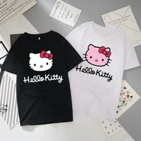 hello kitty t shirt sanrio round neck fashion unisex shirt short sleeve shirt harajuku graphic tee tops for women
