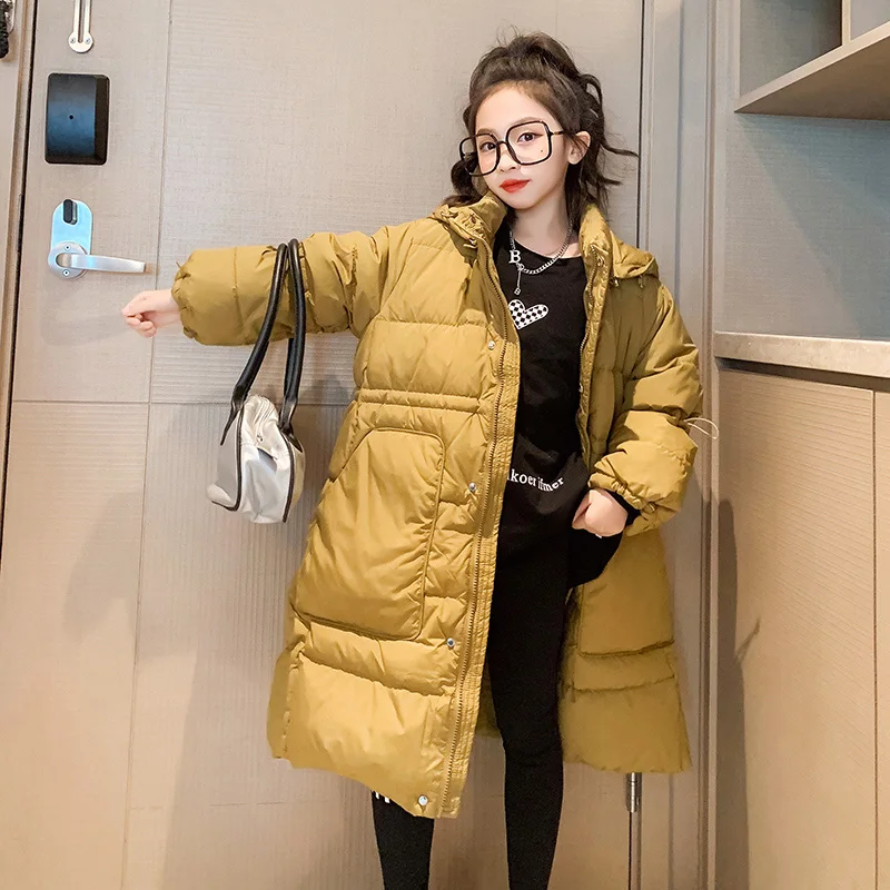 

Girls Warm Down Cotton Jacket 2023 Winter Thicken Turleneck Parka for Girl Teen Outerwear Coats Children Snowsuits Kids Clothes