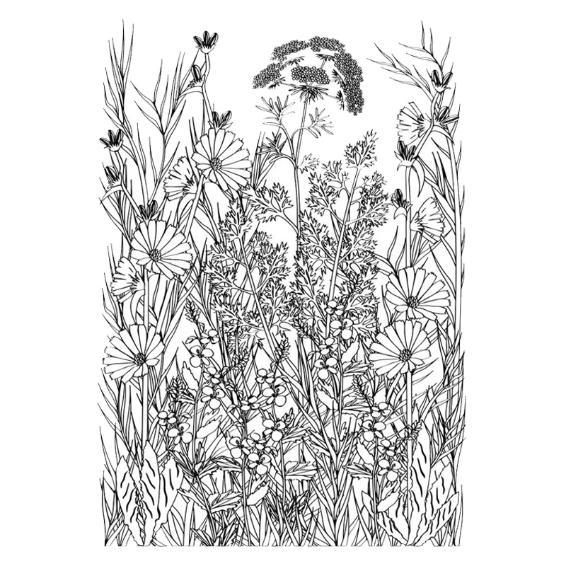 

Plant Flower Clear Stamp for Scrapbooking Rubber Stamp Seal Paper Craft Clear Stamps Card Making