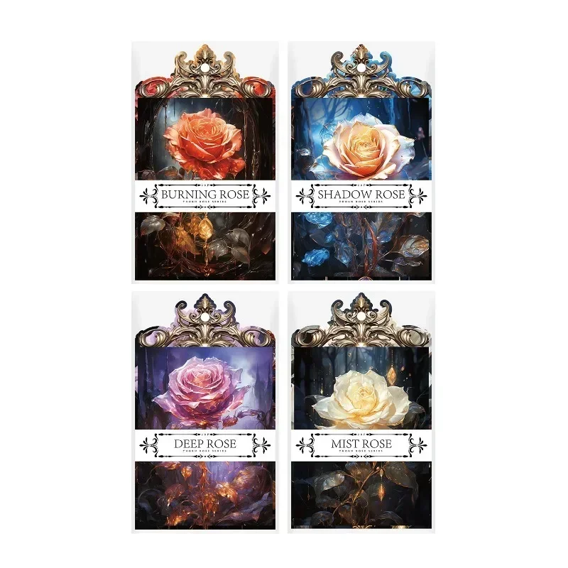 20 листов бумажный цветочный коллаж в готическом стиле 186x121 мм