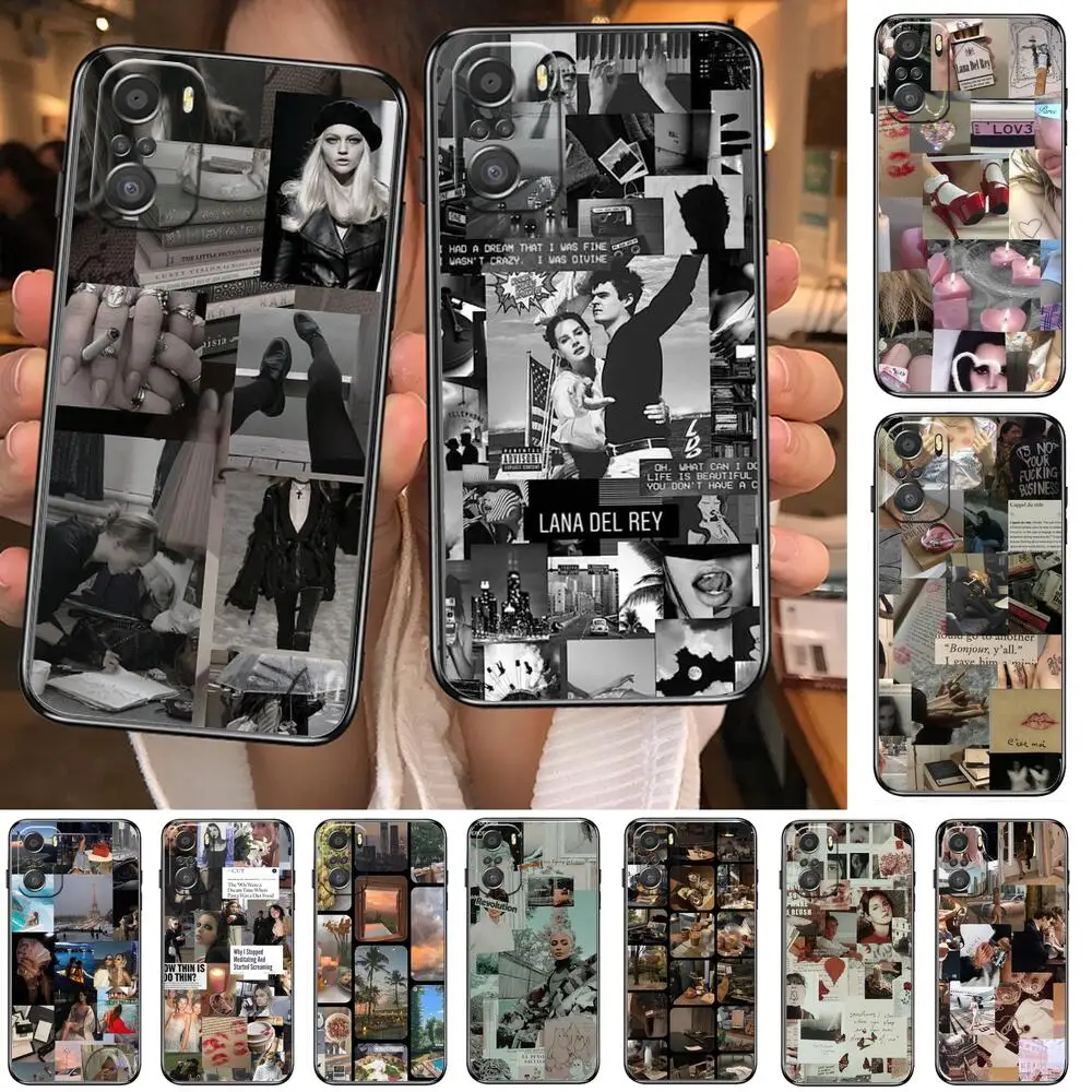 

HD-poster pattern Phone Case For xiaomi mi 11 Lite pro Ultra 10s 9 8 MIX 4 FOLD 10T 5g Black Cover Silicone Back Prett