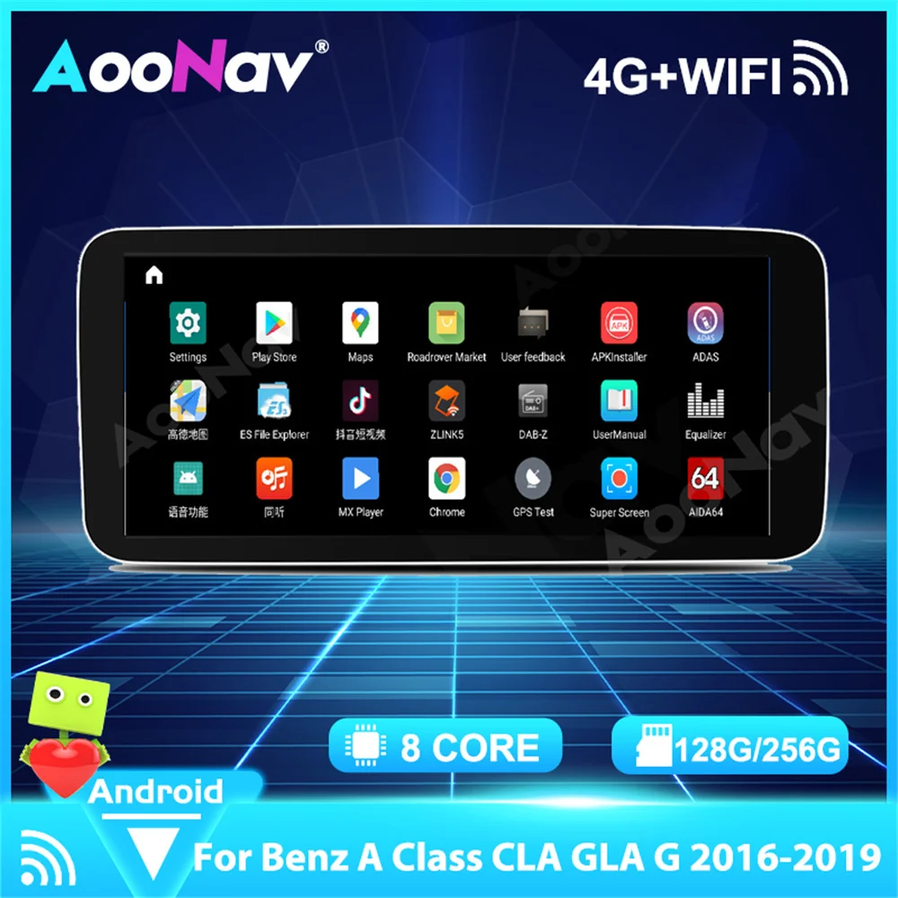 

Car Multimedia Player Android 11.0 System For Mercedes Benz A Class CLA GLA G 2016 2017 2018 2019 Screen Autoaudio Stereo