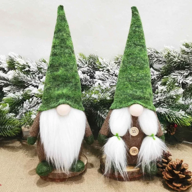

Easter Gnomes Set Of 2, Holiday Home Decoration Swedish Plush Tomte Stuffed Table Doll Handmade Gnome Gift Elf Ornament