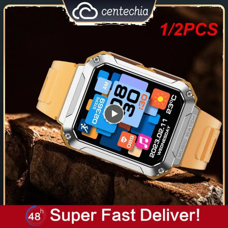 

1/2 шт., водонепроницаемые Смарт-часы с пульсометром, 1,83 дюйма