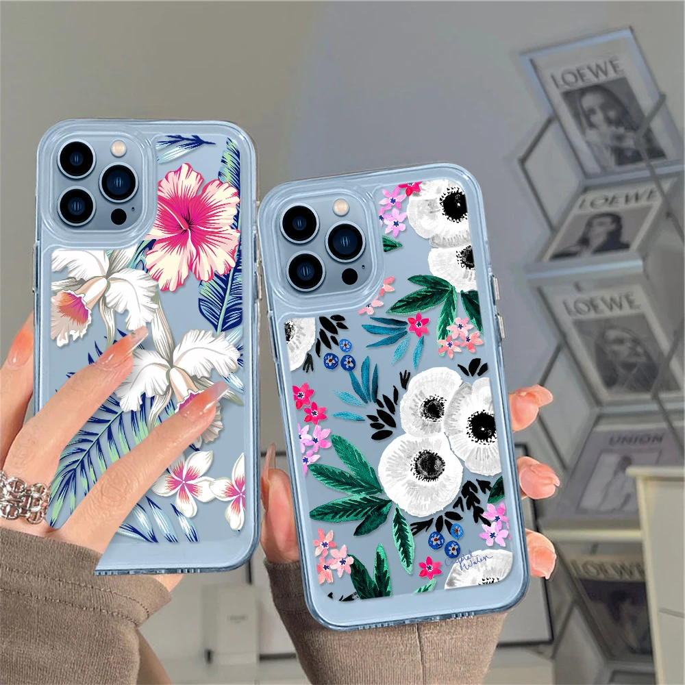 

For iPhone 14promax Retro Flower Phone Case for iPhone 13 12 11 Pro Max Mini XS XR X Back Cover for iPhone13 ProMax Coque Fundas